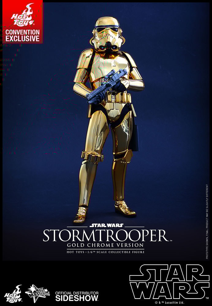 Stormtrooper Gold Chrome Version Exclusive Edition (Prototype Shown) View 1
