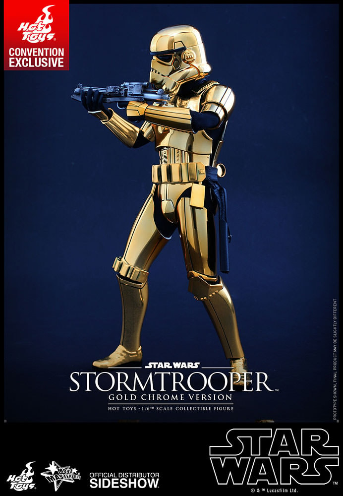 Stormtrooper Gold Chrome Version Exclusive Edition (Prototype Shown) View 3
