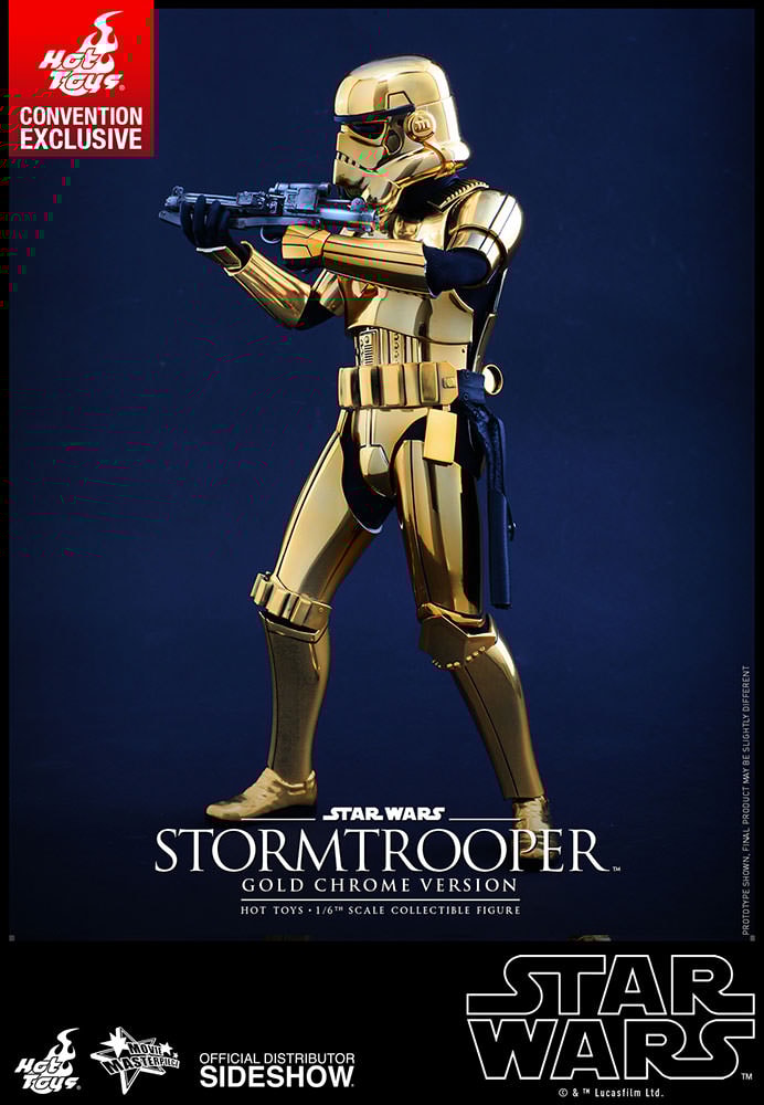 Stormtrooper Gold Chrome Version Exclusive Edition (Prototype Shown) View 3