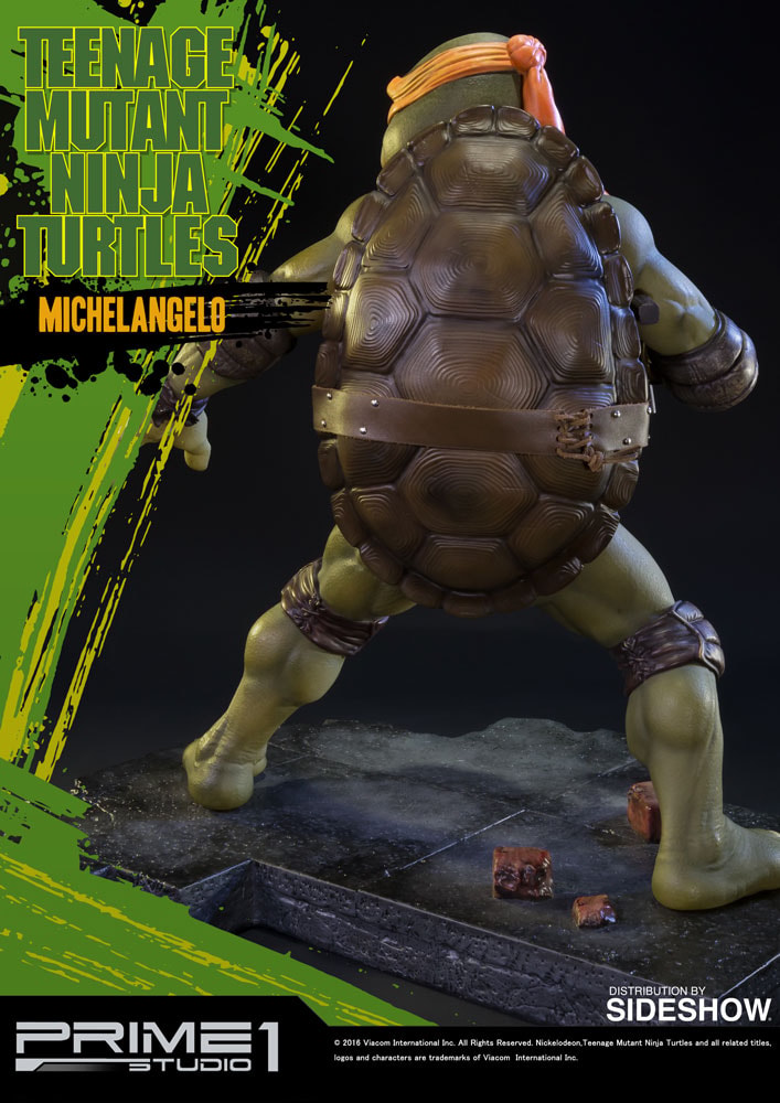 Teenage Mutant Ninja Turtles Michelangelo Polystone Statue  (Prototype Shown) View 8
