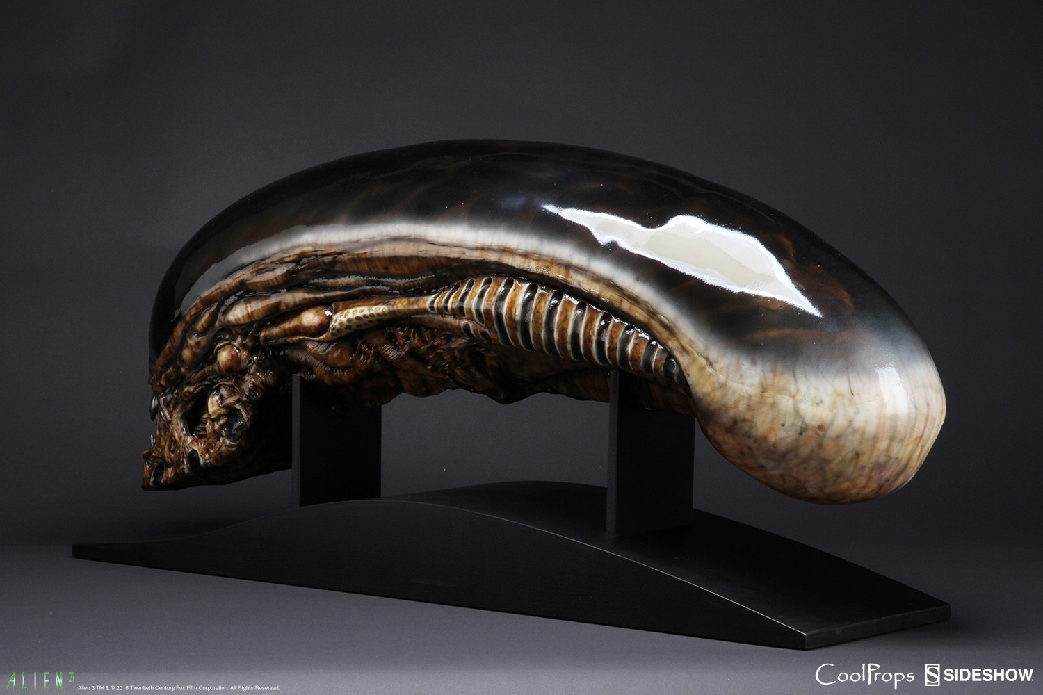 クールプロップス　エイリアン3　ライフサイズヘッド　エイリアン　サイドショウ Alien 3 Dog Alien Life-Size Head Prop Replica by CoolProps