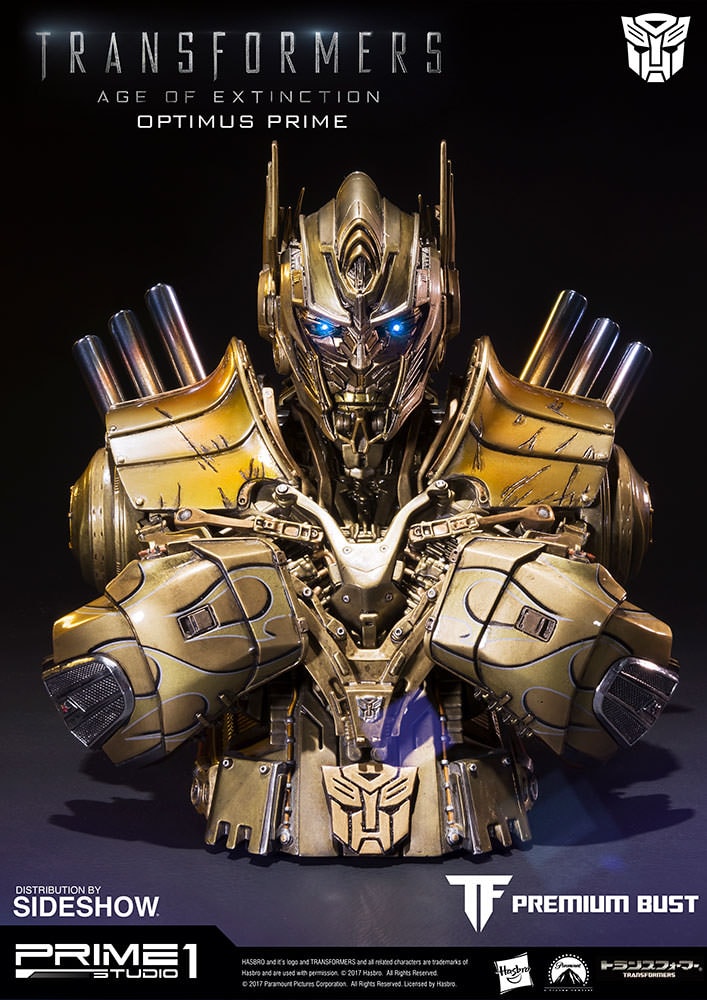 Transformers Optimus Prime Gold Version Bust by Prime 1 Stud