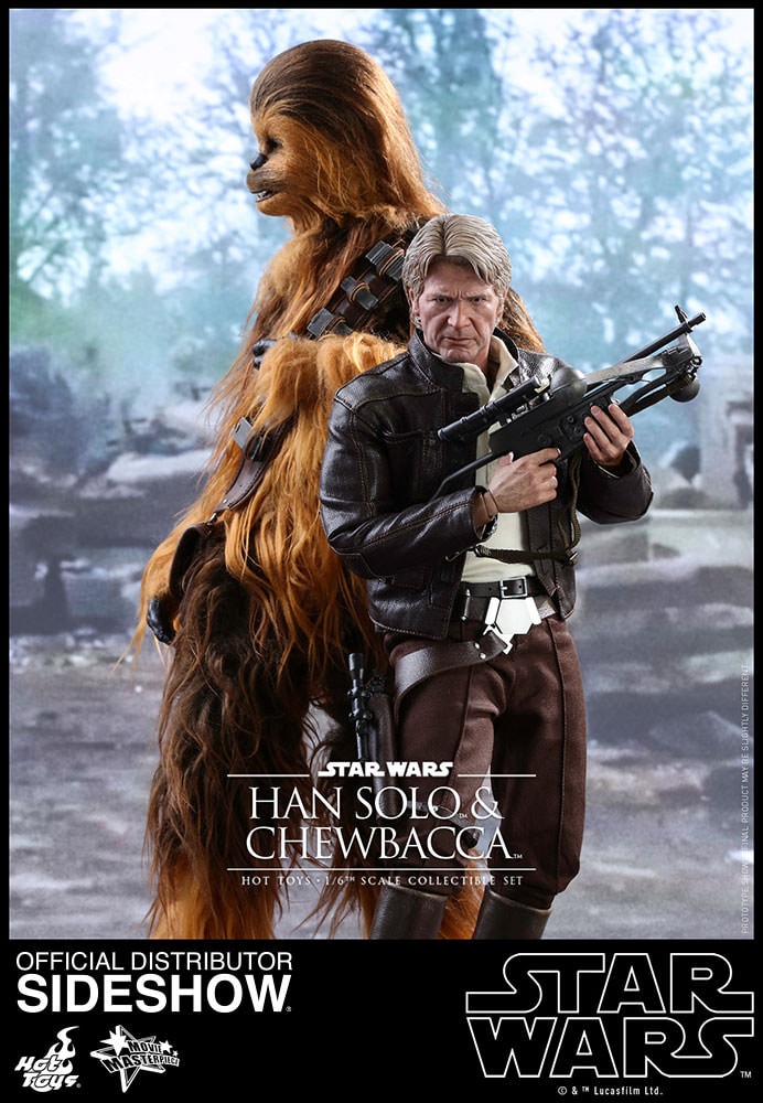 Star Wars Han Solo and Chewbacca Sixth Scale Figure Set by H