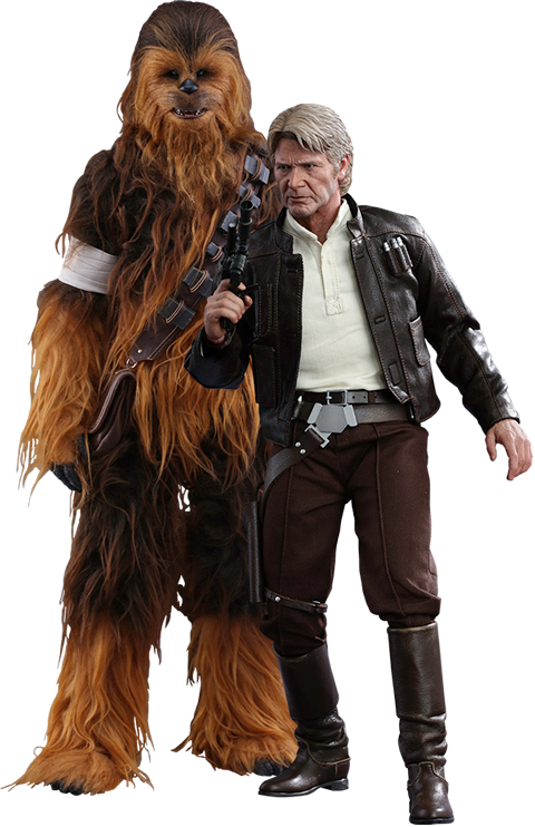 Star Wars Han Solo and Chewbacca Sixth Scale Figure Set by H