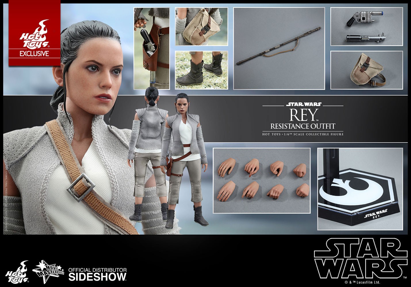 Arriba 96+ imagen hot toys rey resistance outfit