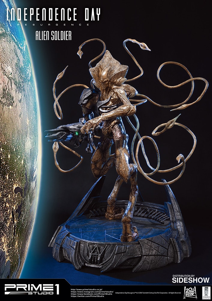 Independence Day: Resurgence Alien Soldier Polystone Statue  (Prototype Shown) View 12