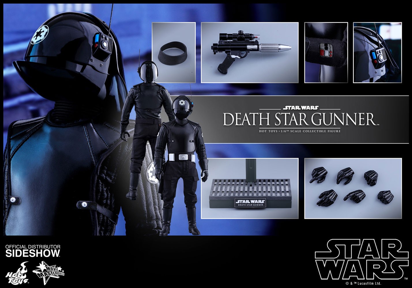 Star Wars Death Star Gunner Sixth Scale Figure  (Prototype Shown) View 15