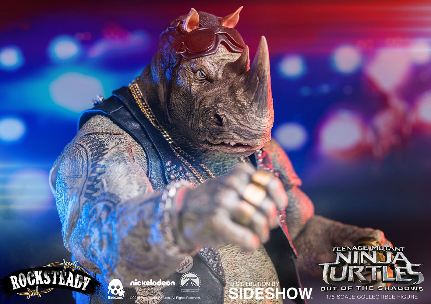 Teenage Mutant Ninja Turtles Rocksteady Sixth Scale Figure  (Prototype Shown) View 7