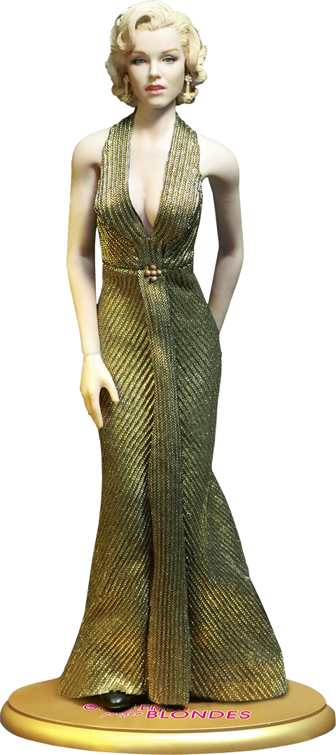 Gentlemen Prefer Blondes Marilyn Monroe as Lorelei Lee Gold Dress Version Sixth Scale Figure  (Prototype Shown) View 16