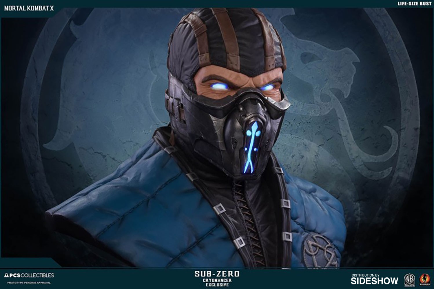 Mortal Kombat Sub-Zero Cryomancer Life-Size Bust  Exclusive Edition (Prototype Shown) View 8