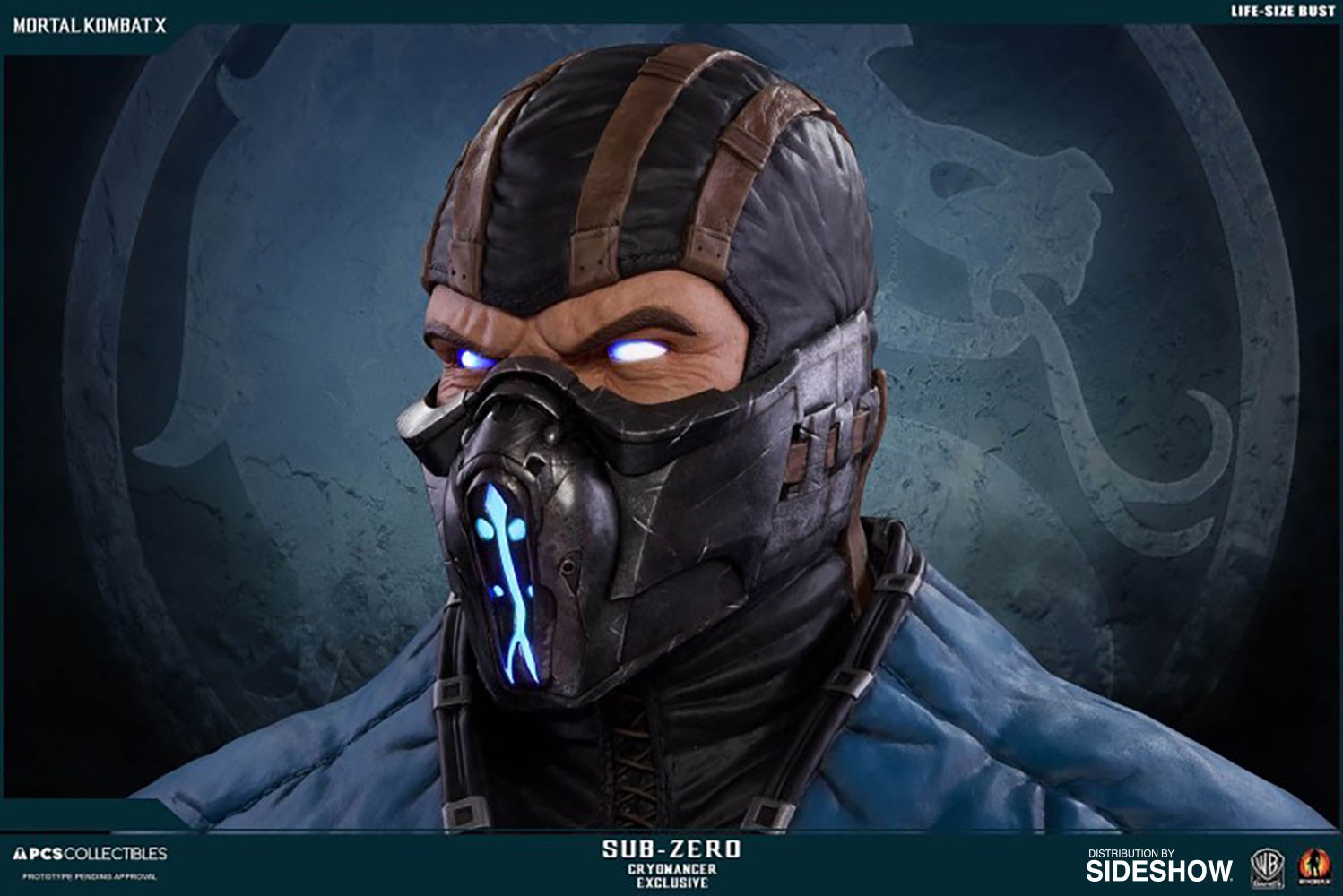 Mortal Kombat Sub-Zero Cryomancer Life-Size Bust  Exclusive Edition (Prototype Shown) View 9