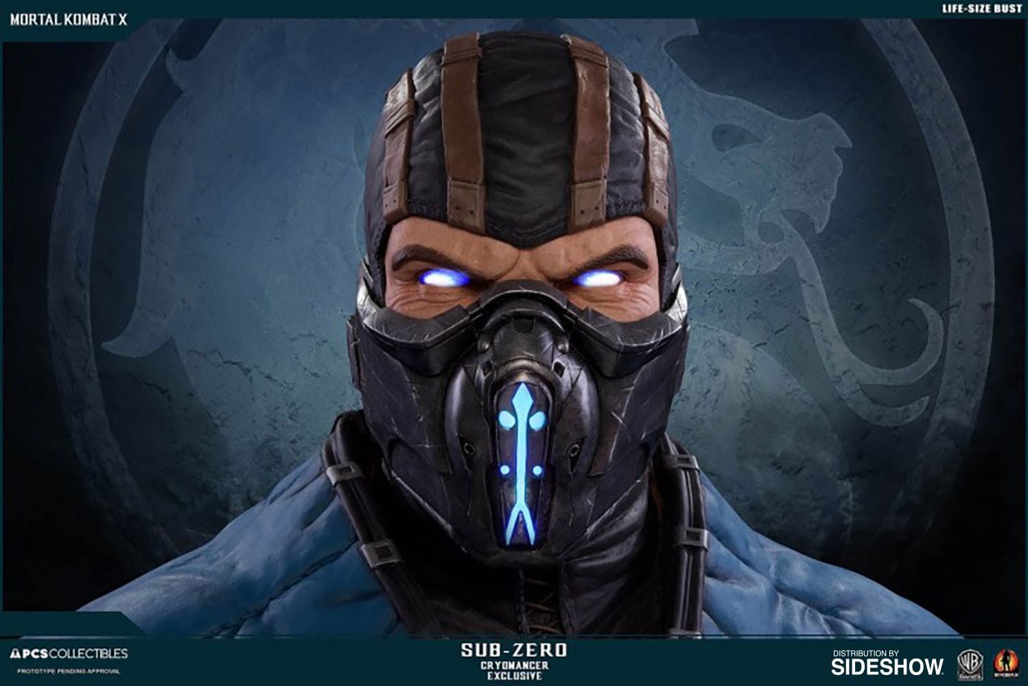Mortal Kombat Sub-Zero Cryomancer Life-Size Bust  Exclusive Edition (Prototype Shown) View 10