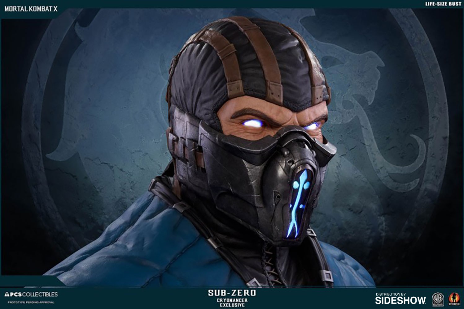 Mortal Kombat Sub-Zero Cryomancer Life-Size Bust  Exclusive Edition (Prototype Shown) View 11