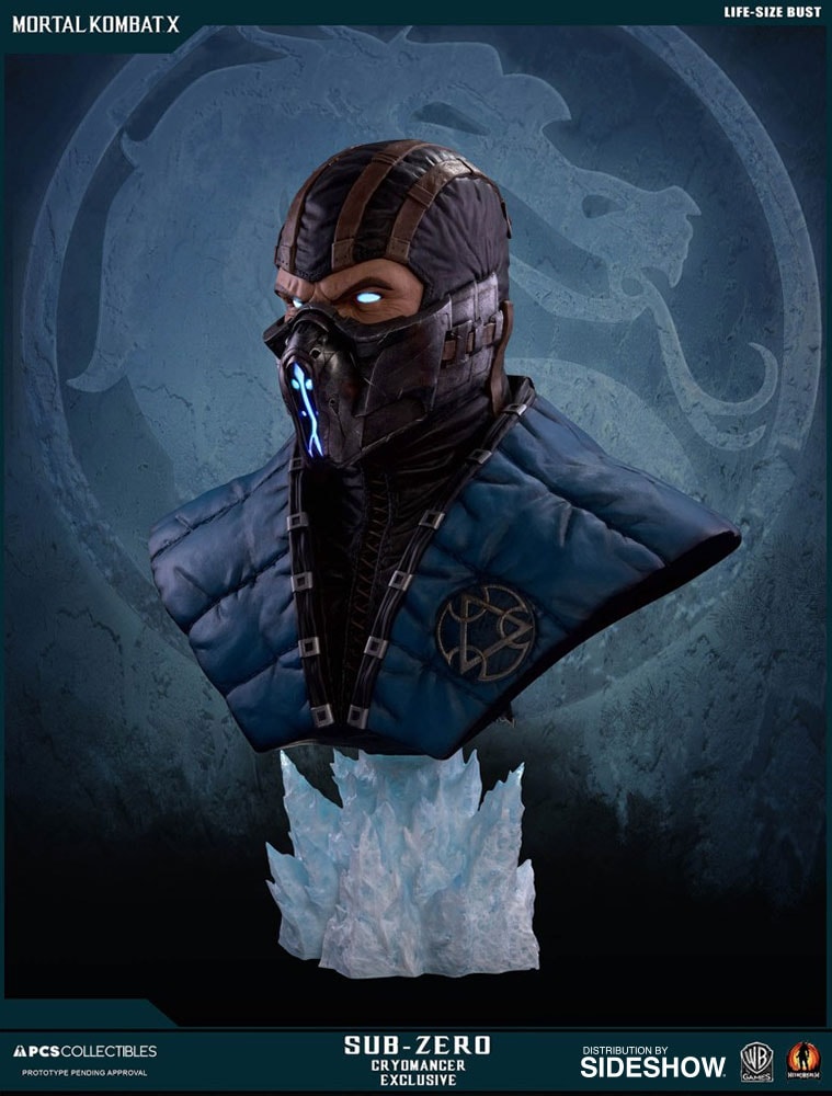 Mortal Kombat Sub-Zero Cryomancer Life-Size Bust  Exclusive Edition (Prototype Shown) View 12