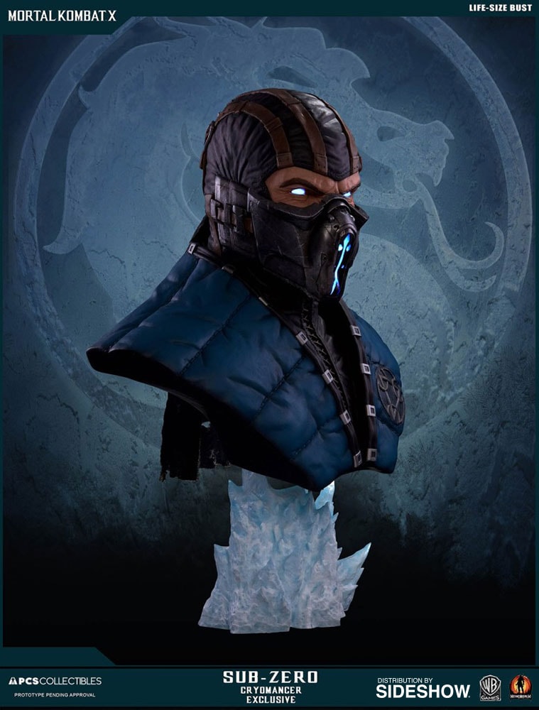 Mortal Kombat Sub-Zero Cryomancer Life-Size Bust  Exclusive Edition (Prototype Shown) View 13