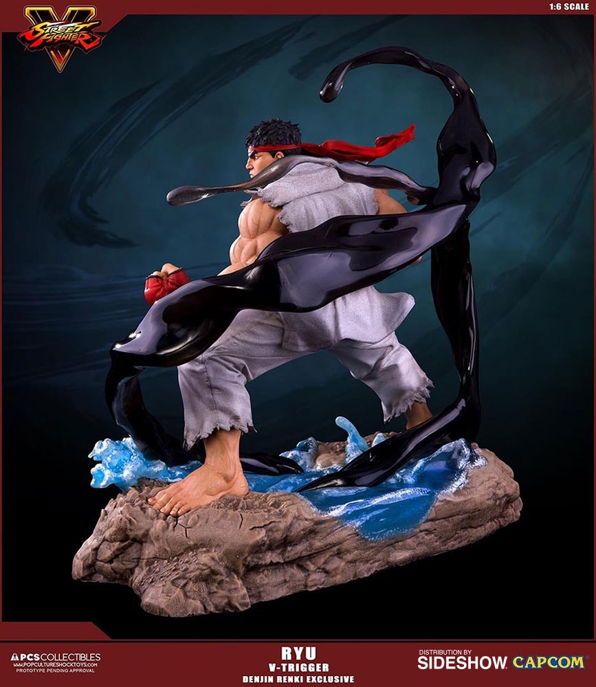Street Fighter Ryu V-Trigger Denjin Renki Statues  Exclusive Edition (Prototype Shown) View 7