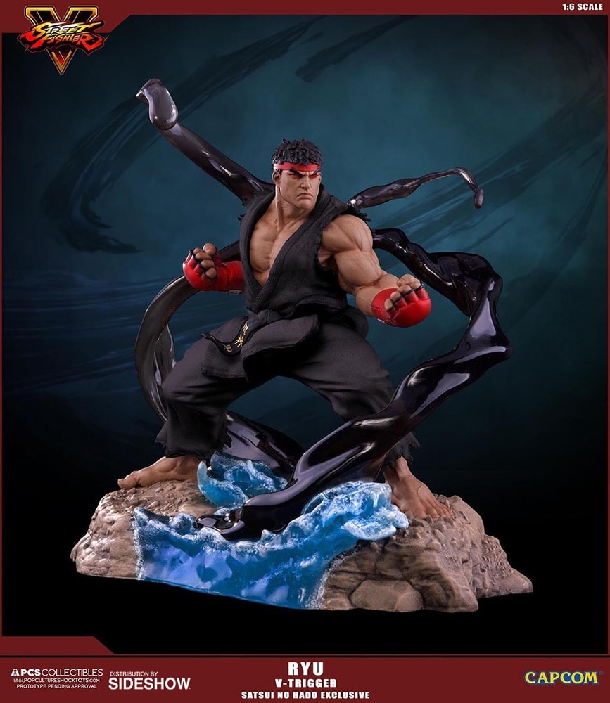 Street Fighter Ryu V-Trigger Satsui No Hado Statues  Exclusive Edition (Prototype Shown) View 4