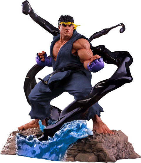 Street Fighter Ryu V-Trigger Player 2 Blue Statues  Exclusive Edition (Prototype Shown) View 9