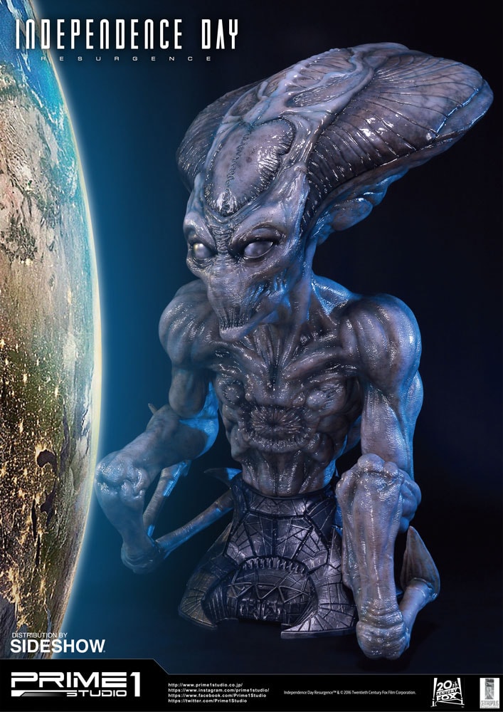 Independence Day: Resurgence Alien Life-Size Bust  (Prototype Shown) View 7