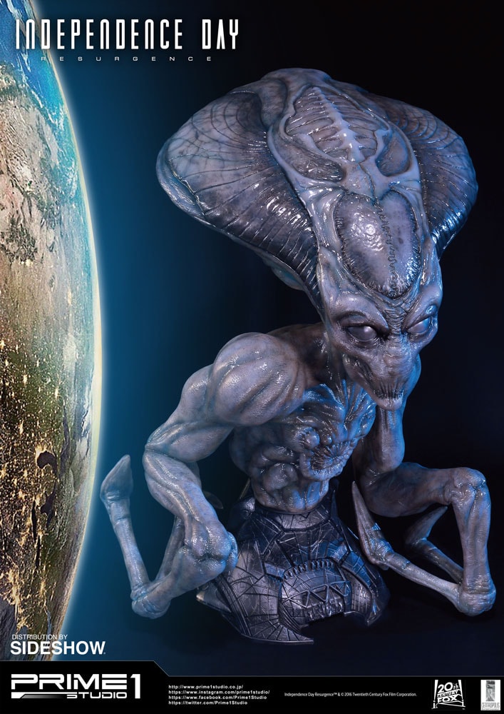Independence Day: Resurgence Alien Life-Size Bust  (Prototype Shown) View 9