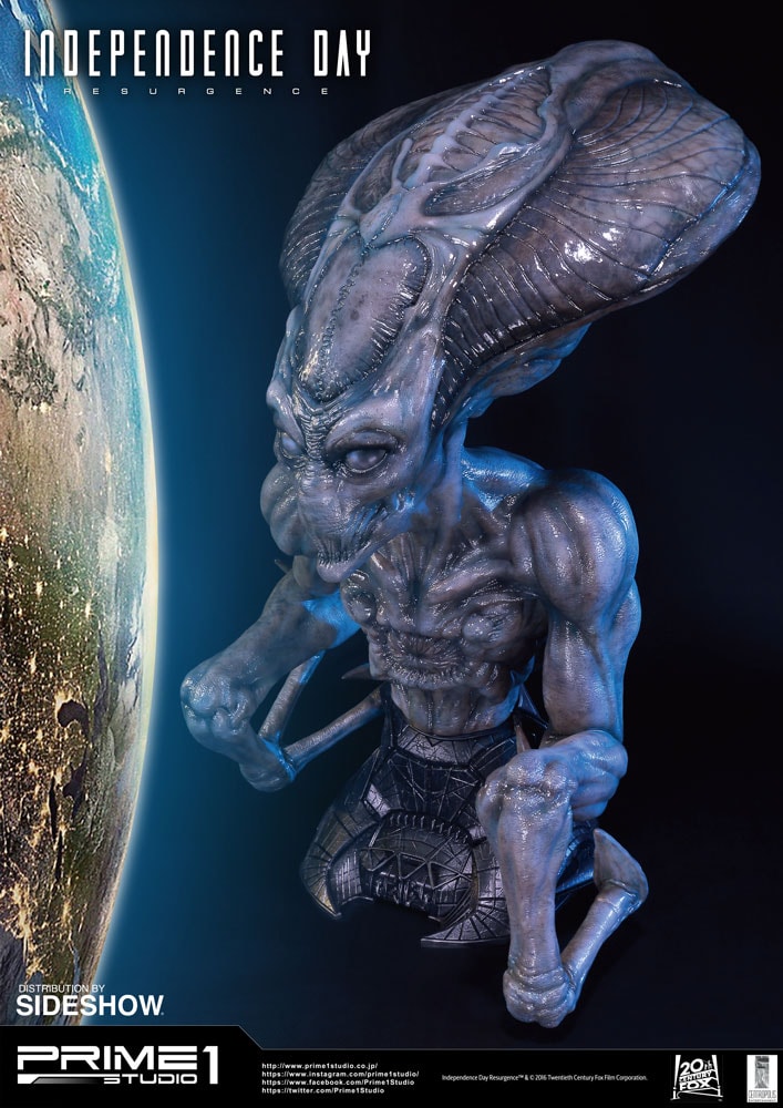 Independence Day: Resurgence Alien Life-Size Bust  (Prototype Shown) View 10