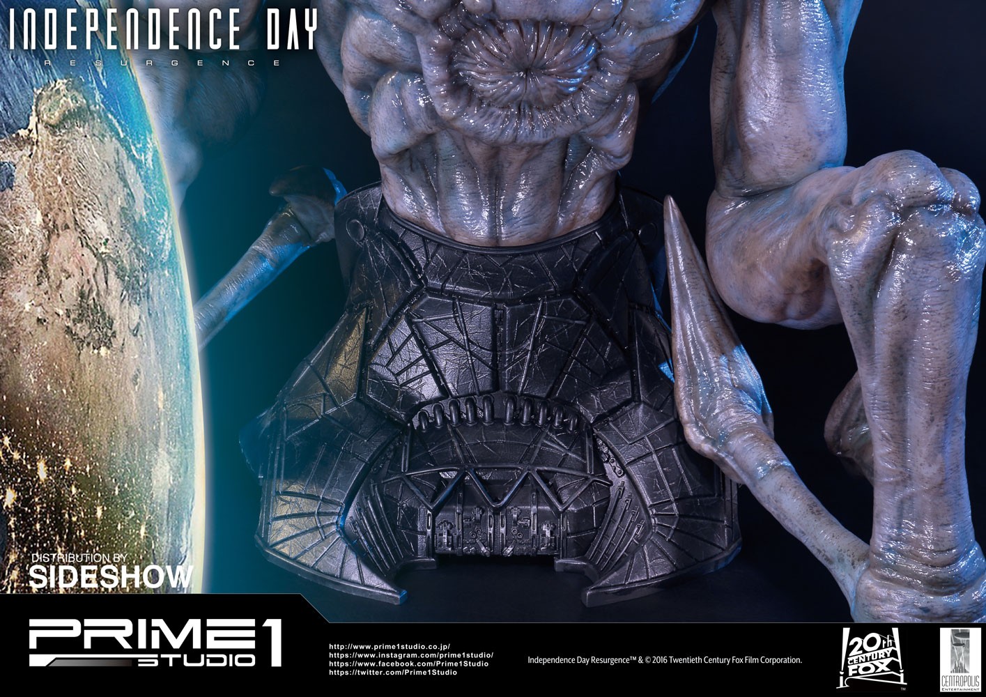 Independence Day: Resurgence Alien Life-Size Bust  (Prototype Shown) View 12