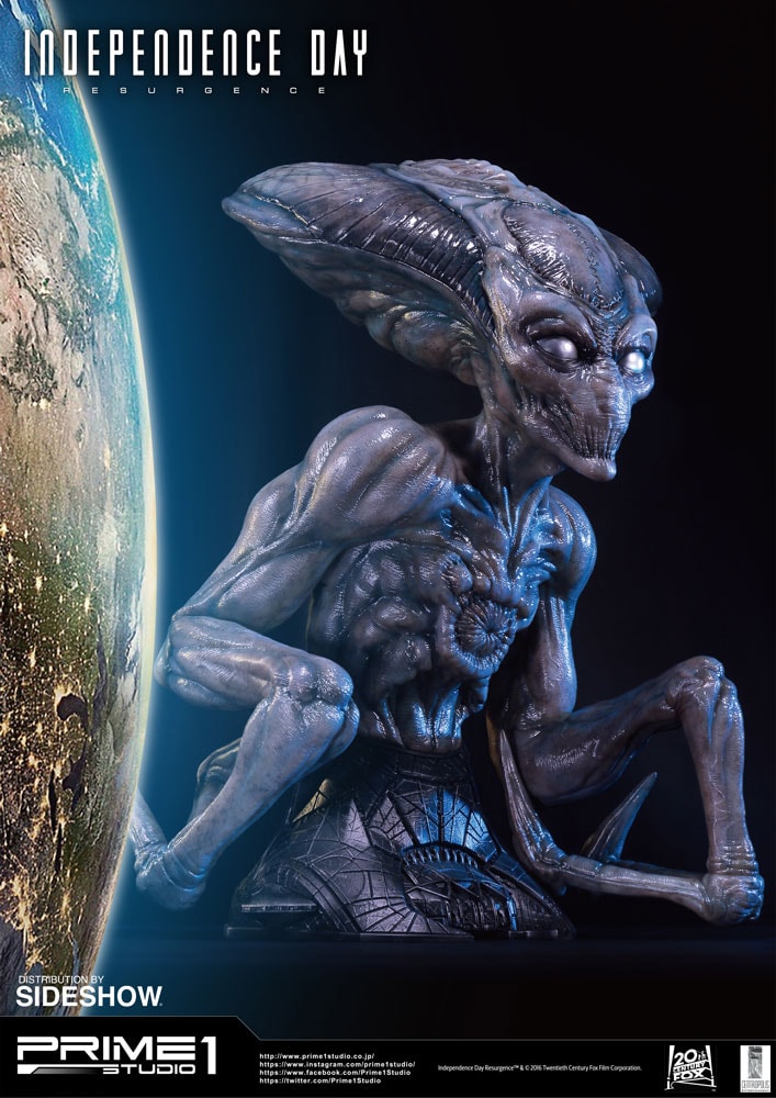 Independence Day: Resurgence Alien Life-Size Bust  (Prototype Shown) View 15