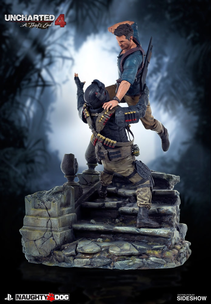 Uncharted Nathan Drake Statues  (Prototype Shown) View 2