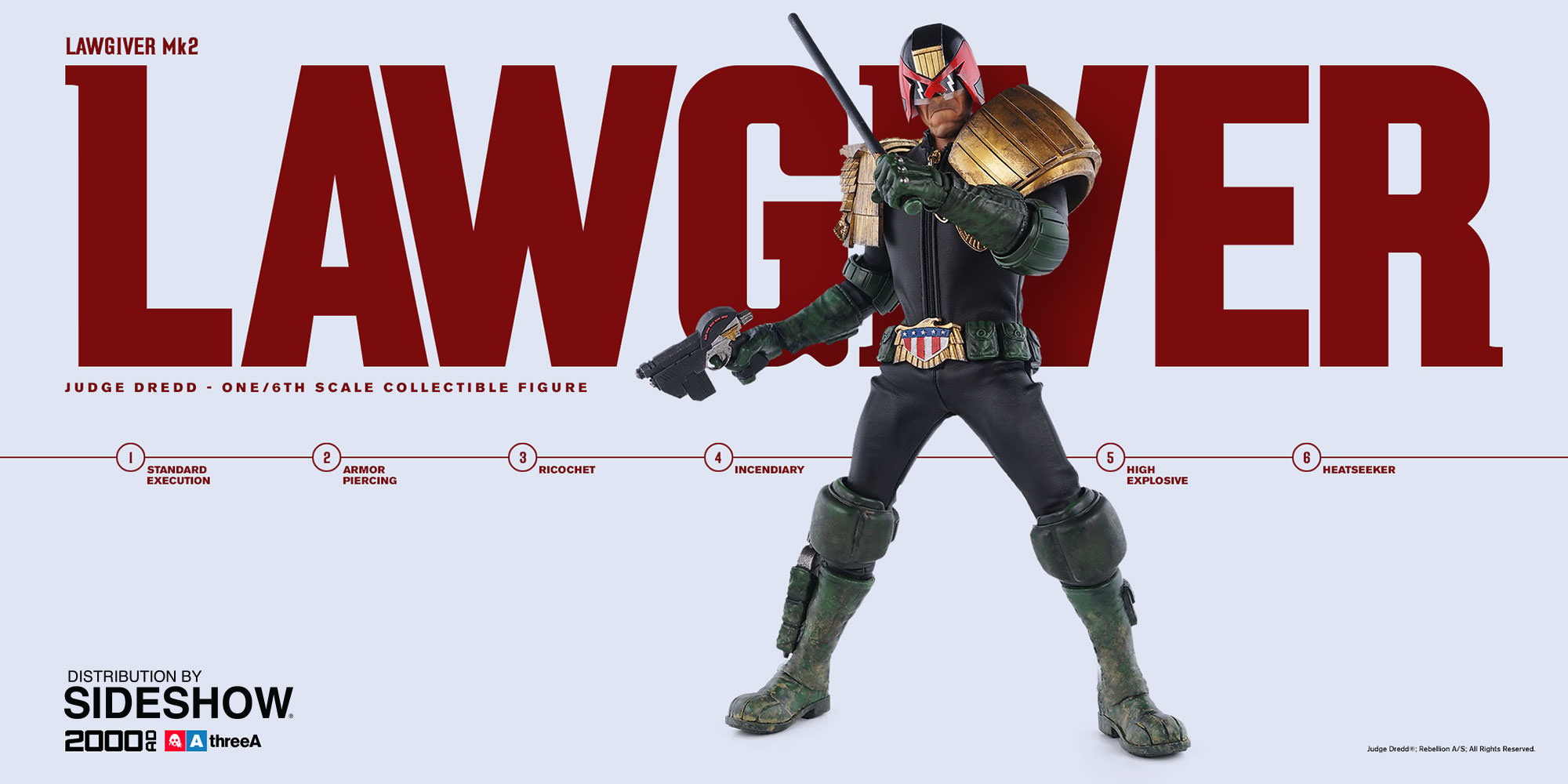 2000 AD Judge Dredd Sixth Scale Figure  (Prototype Shown) View 5