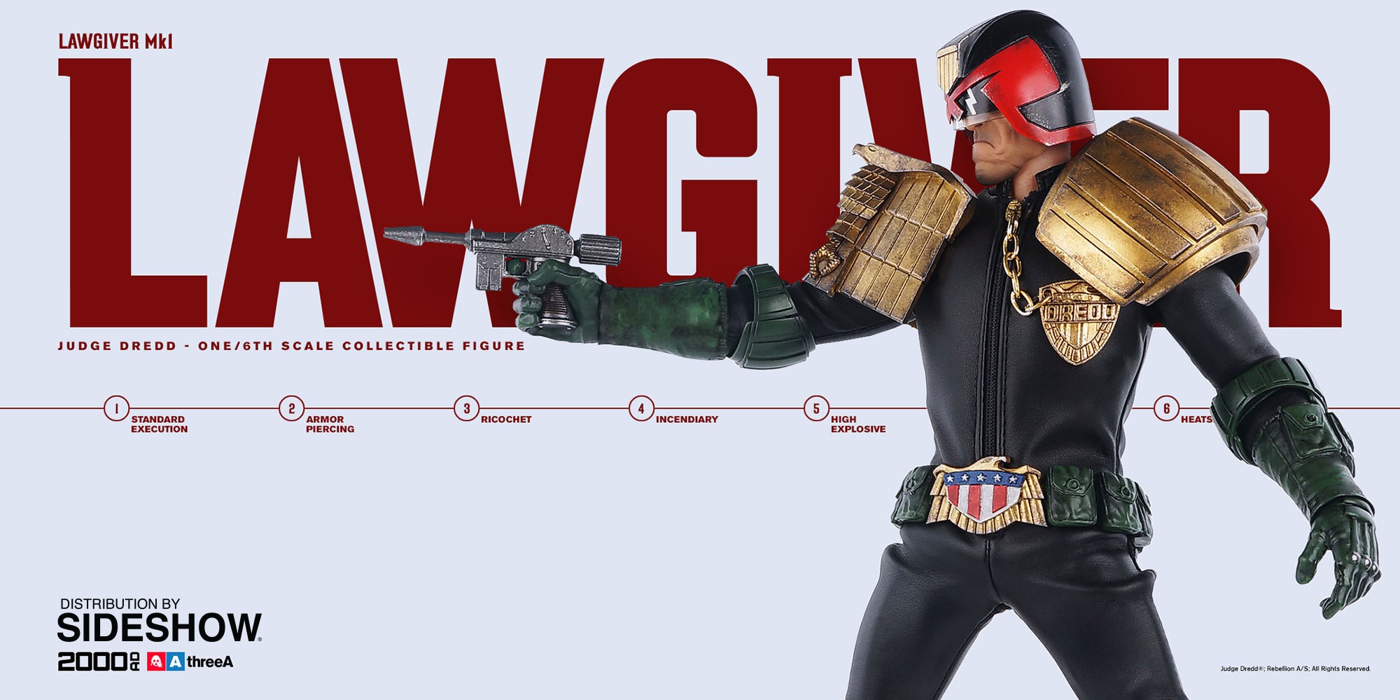 2000 AD Judge Dredd Sixth Scale Figure  (Prototype Shown) View 6