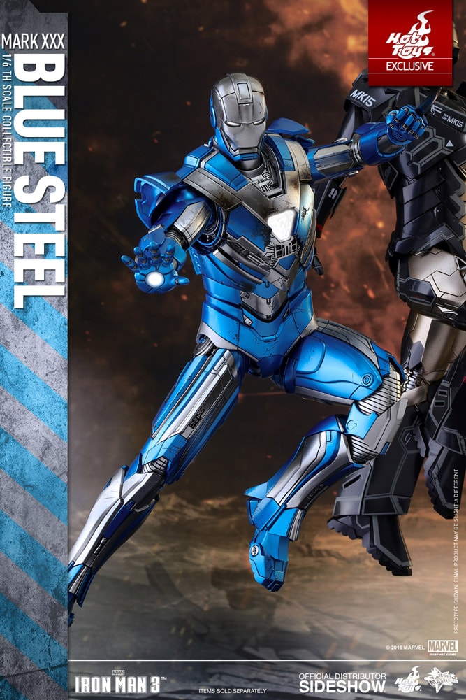 Blue iron man action sales figure