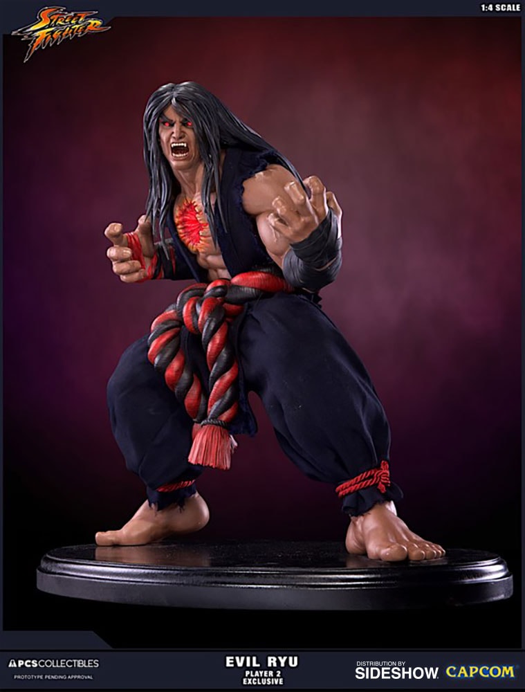 Street Fighter Evil Ryu Dark Hado Statues  Exclusive Edition View 6