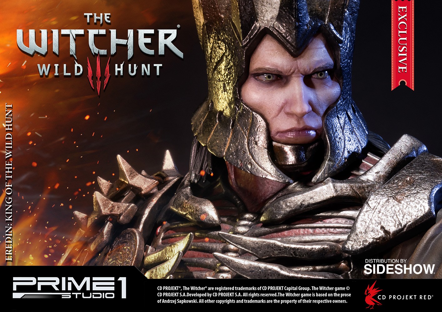 The Witcher 3: Wild Hunt Eredin Polystone Statue  Exclusive Edition (Prototype Shown) View 1