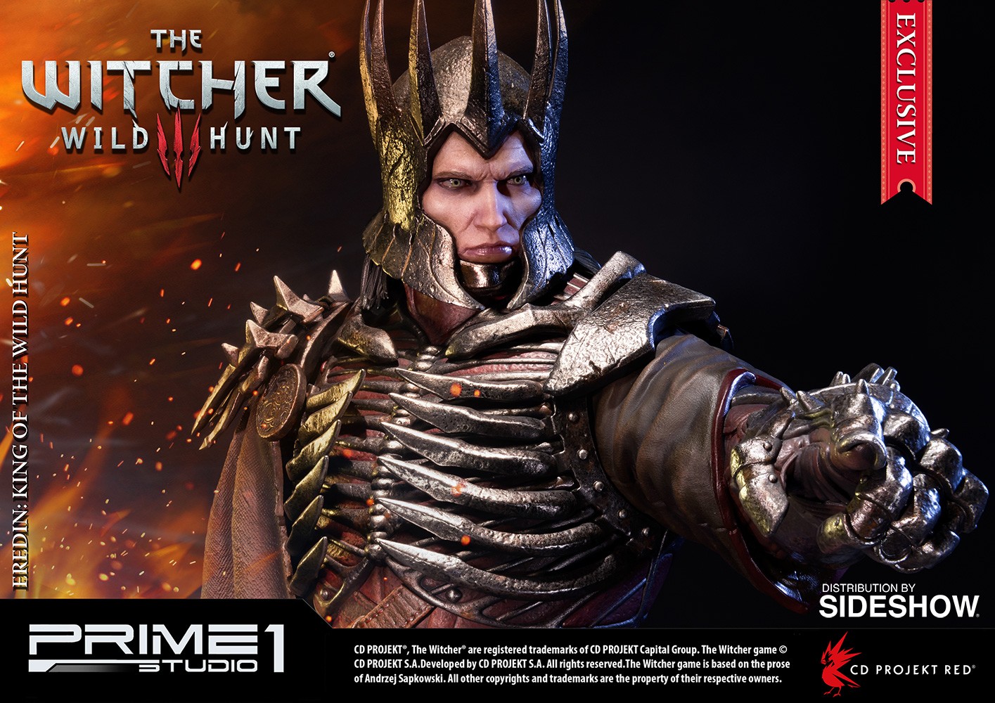 The Witcher 3: Wild Hunt Eredin Polystone Statue  Exclusive Edition (Prototype Shown) View 2