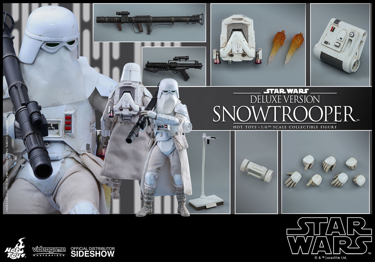 Star Wars Snowtrooper Deluxe Version Sixth Scale Figure by H