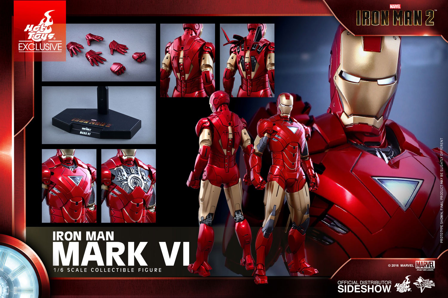 Marvel Iron Man Mark VI Sixth Scale Figure  Exclusive Edition (Prototype Shown) View 11