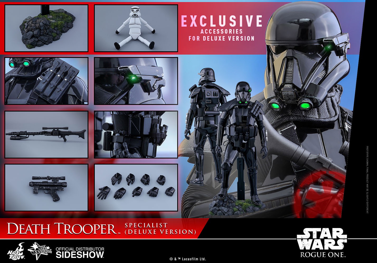 Star Wars Death Trooper Specialist Deluxe Version Sixth Scale Figure  (Prototype Shown) View 15