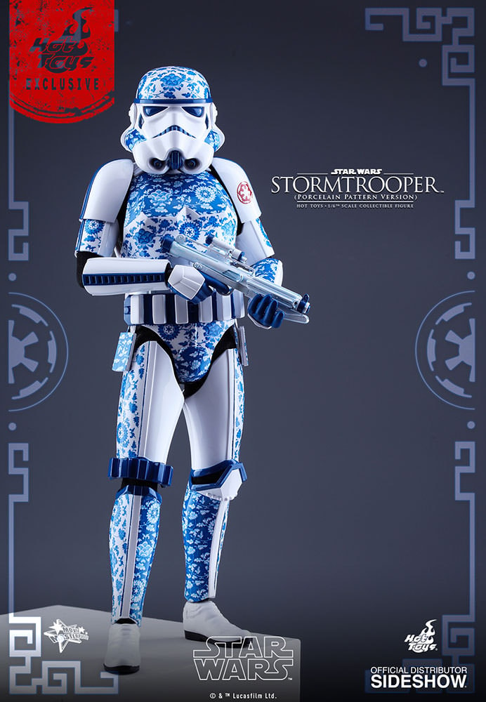 Star Wars Stormtrooper Porcelain Pattern Version Sixth Scale