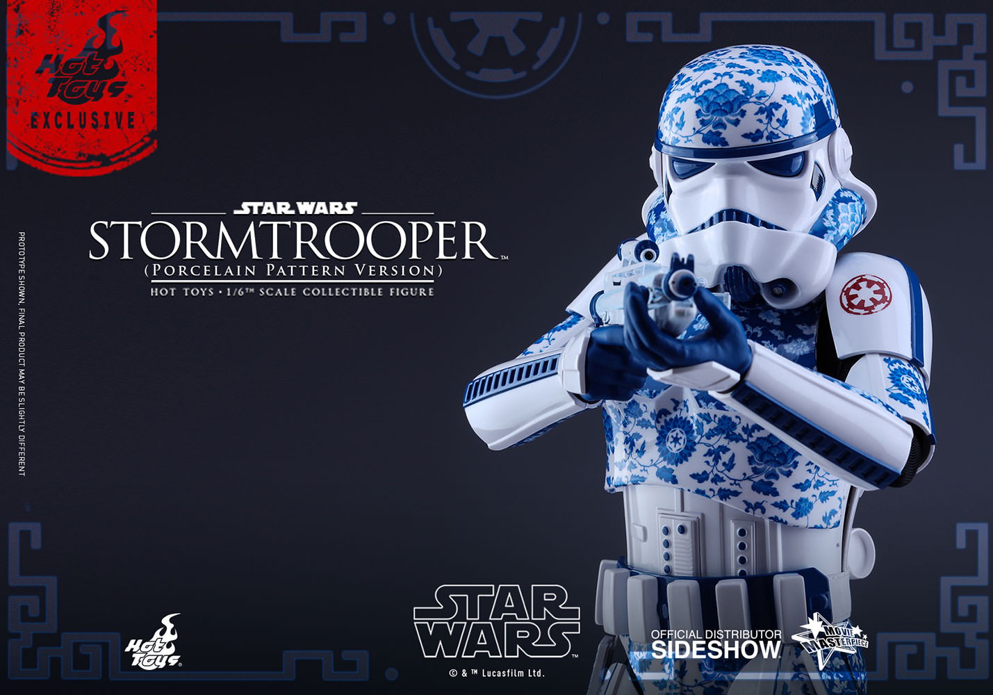 Star Wars Stormtrooper Porcelain Pattern Version Sixth Scale Figure  Exclusive Edition (Prototype Shown) View 16