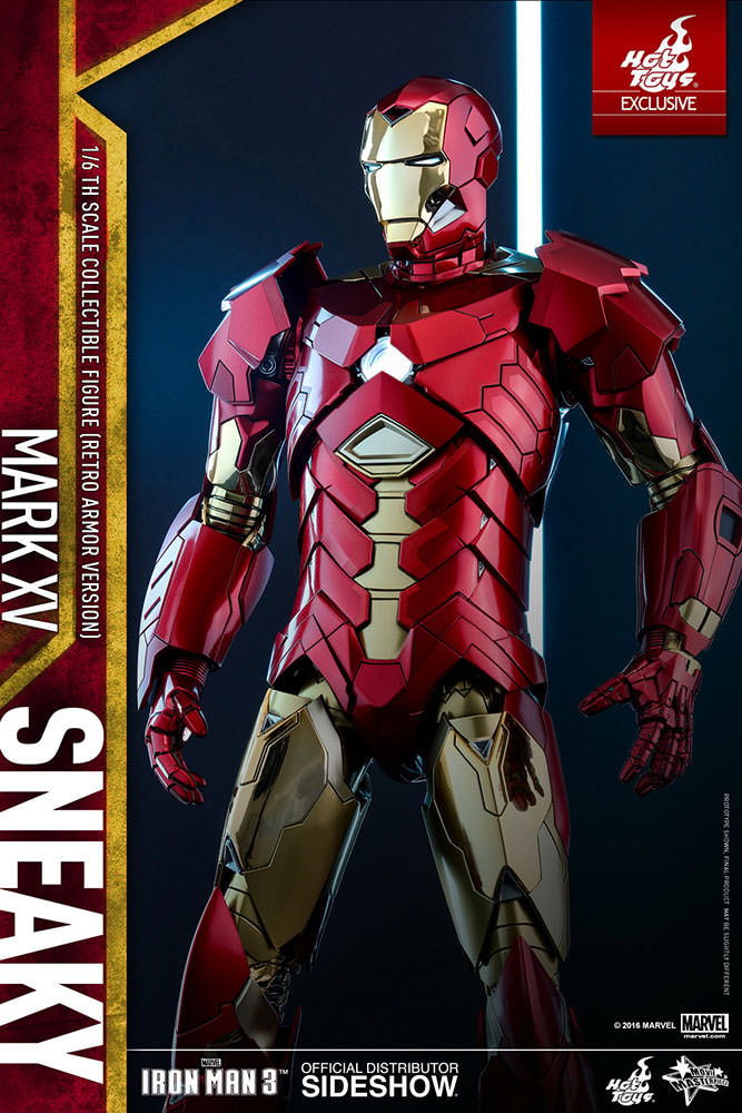 Marvel Iron Man Mark XV - Sneaky Retro Armor Version Sixth Scale Figure  Exclusive Edition (Prototype Shown) View 10