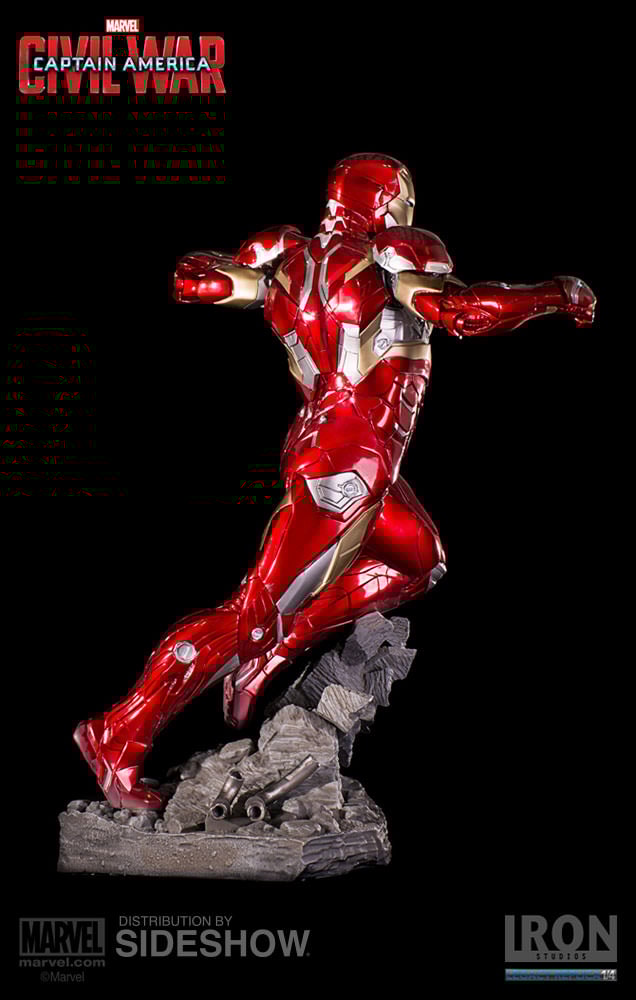 し*ん様 MARVEL STUDIOS CIVIL WAR 400% アイアンマ Marvel Iron Man Mark XLVI Statue by Iron Studios | Sideshow