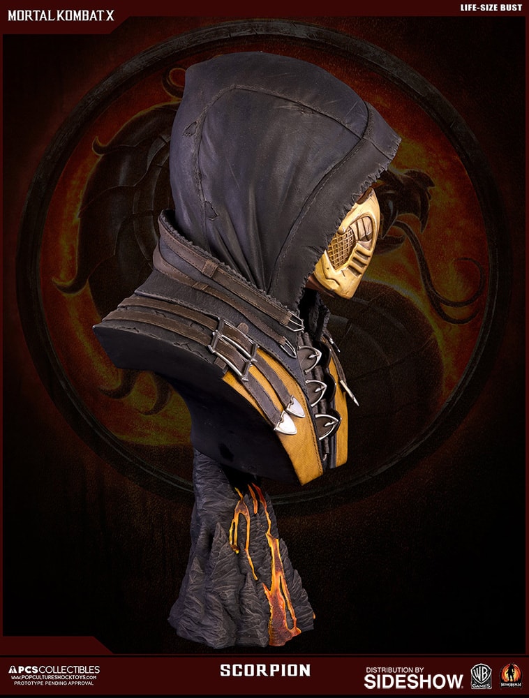 Mortal Kombat Scorpion Life-Size Bust  (Prototype Shown) View 13