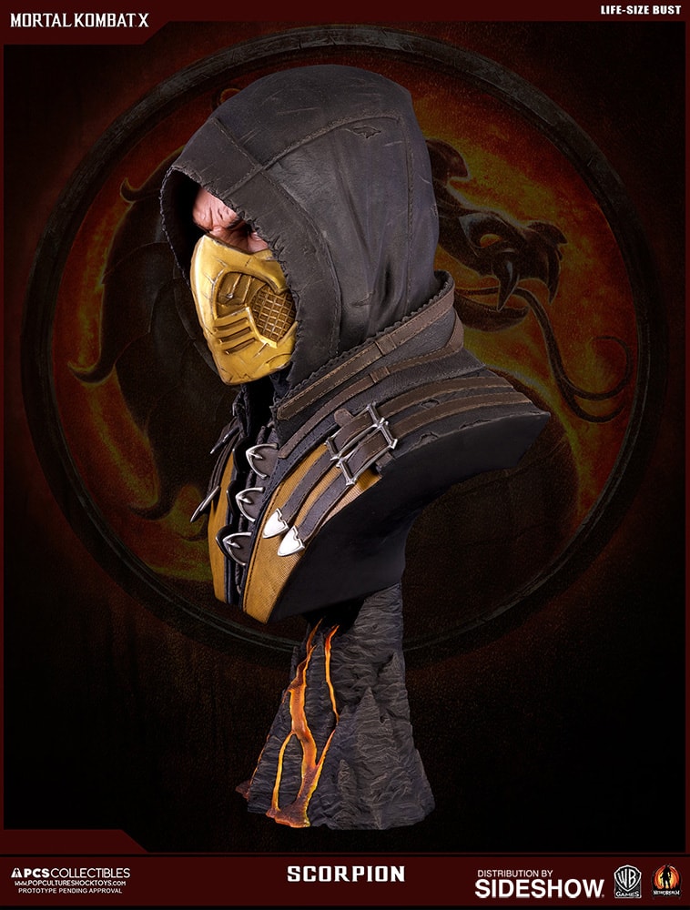Mortal Kombat Scorpion Life-Size Bust  (Prototype Shown) View 16