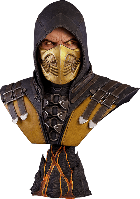 Mortal Kombat Scorpion Life-Size Bust  (Prototype Shown) View 19