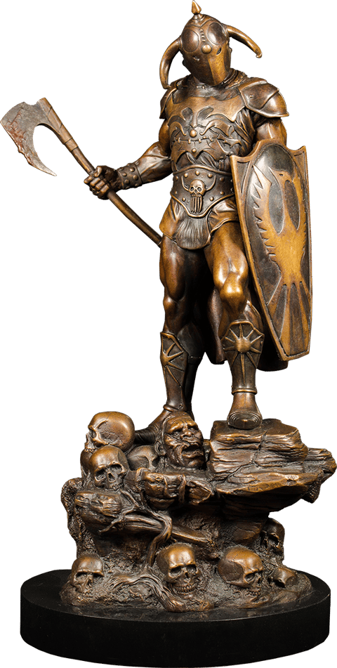 Frank Frazetta Death Dealer Faux Bronze Statues  (Prototype Shown) View 10