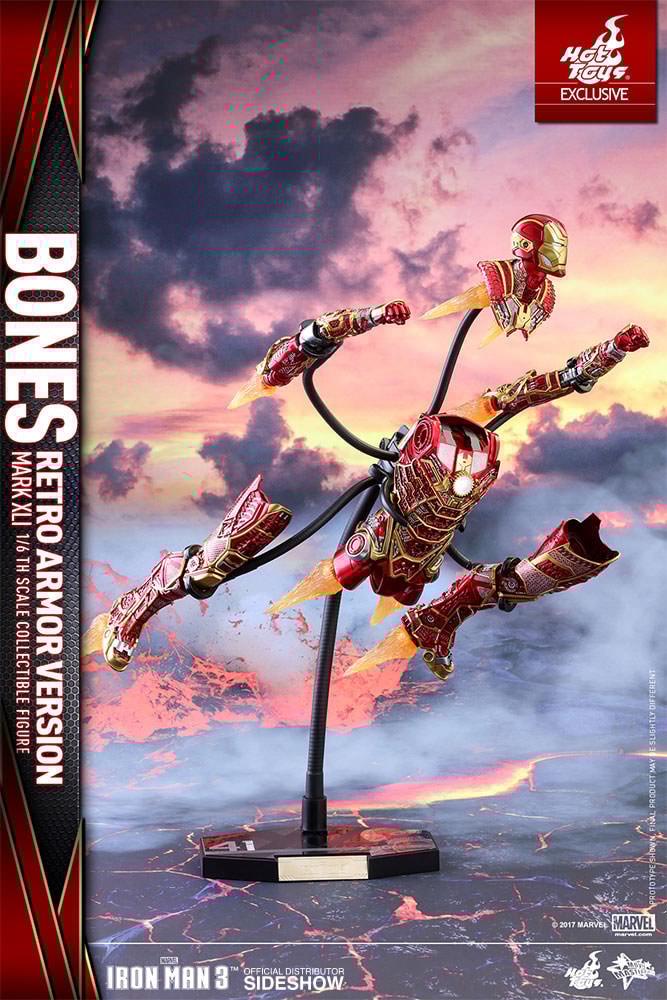Iron Man Mark XLI - Bones Retro Armor Version Exclusive Edition - Prototype Shown
