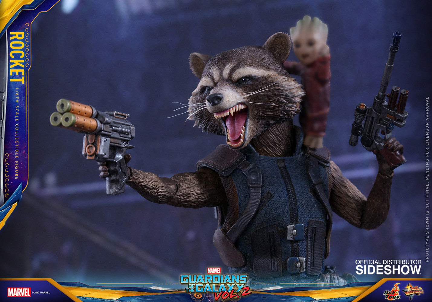 Marvel Rocket Sixth Scale Figure  (Prototype Shown) View 9