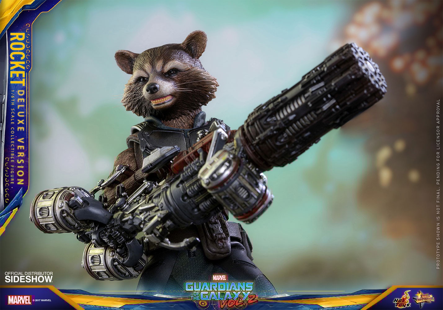Marvel Rocket Deluxe Version Sixth Scale Figure by Hot Toys
