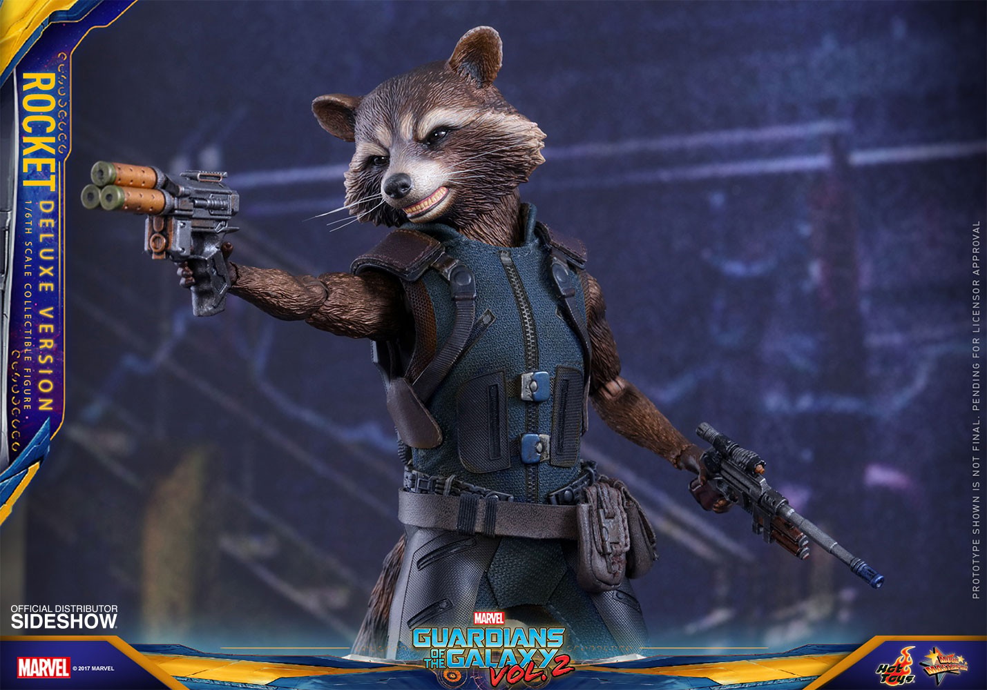 Marvel Rocket Deluxe Version Sixth Scale Figure  (Prototype Shown) View 21