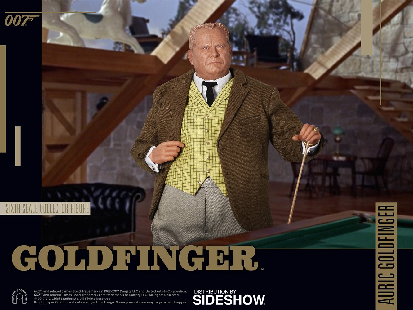 James Bond Auric Goldfinger Sixth Scale Figure  (Prototype Shown) View 11